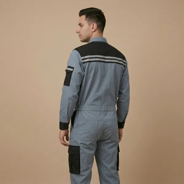 Grey_And_Black_Premium_Cotton_Coverall_For_Men