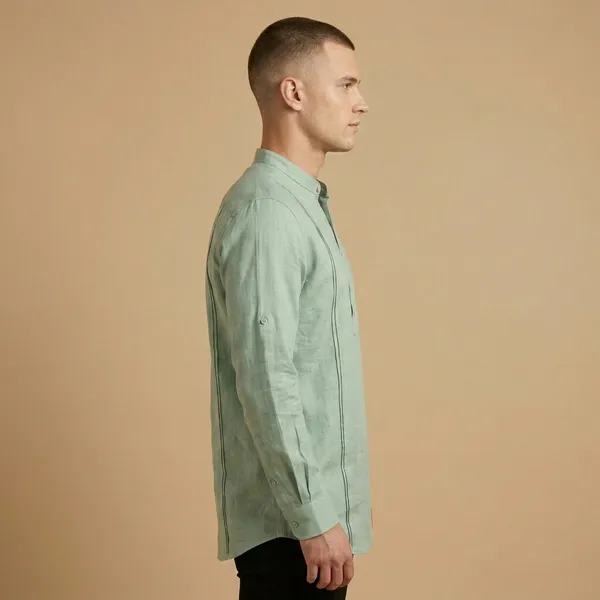 Mint_Green_Premium_Linen_Shirt_For_Men