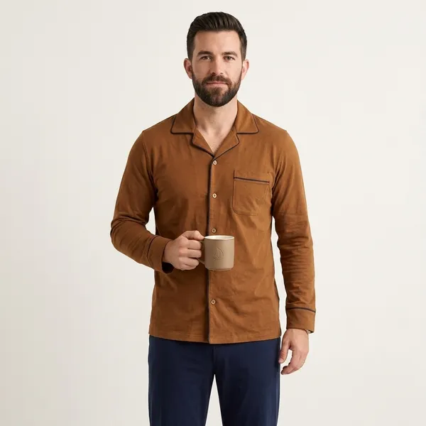 Brown_Premium_Linen_Suit_Set_For_Men