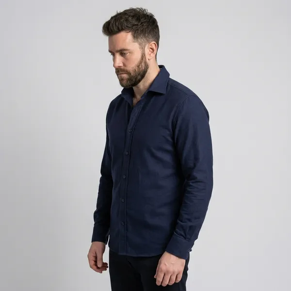 Navy_Blue_Premium_Linen_Shirt_For_Men