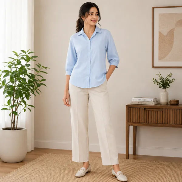 Light_Grey_Premium_Linen_Shirt_For_Women