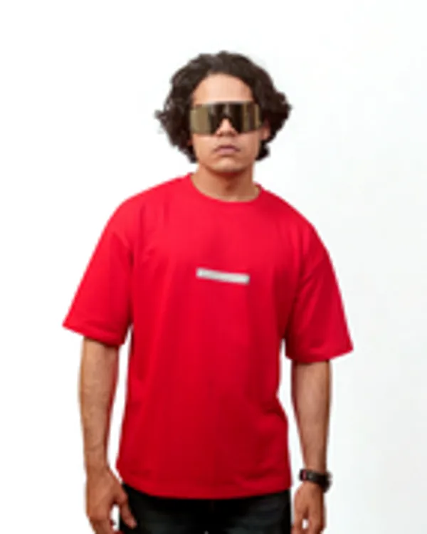Red_COTTON_Oversized_T-Shirt_For_Men
