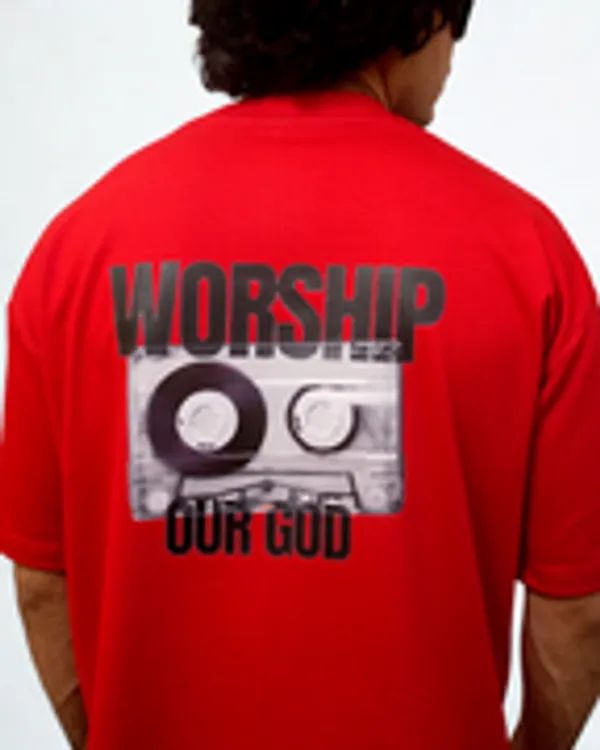 Red_COTTON_Oversized_T-Shirt_For_Men