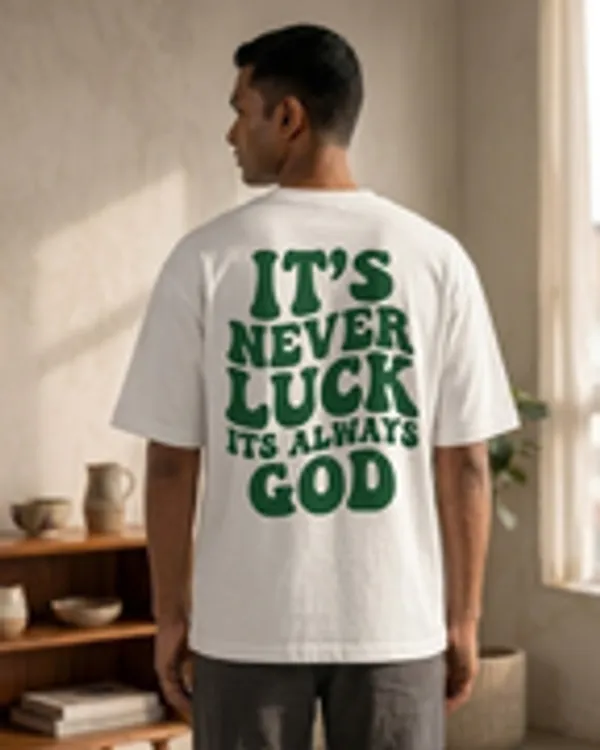 White_Cotton_Always_God_Oversized_T-Shirt_For_Men