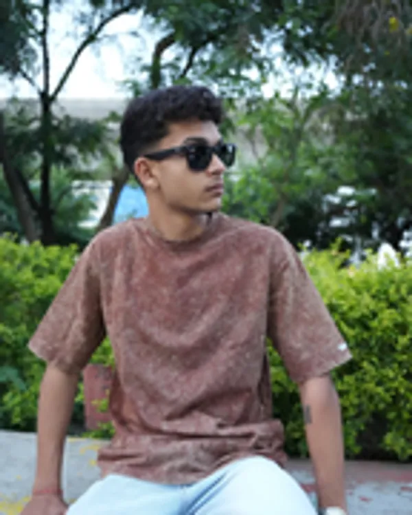 Brown_Cotton_Brown_Acid_Wash_Oversized_T-Shirt_For_Men