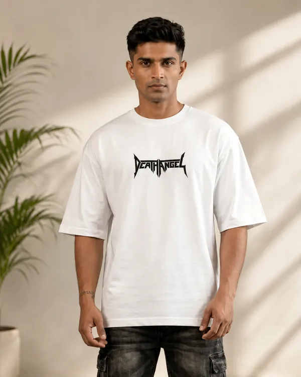 White_Cotton_Death_Angel_Oversized_T-Shirt_For_Men