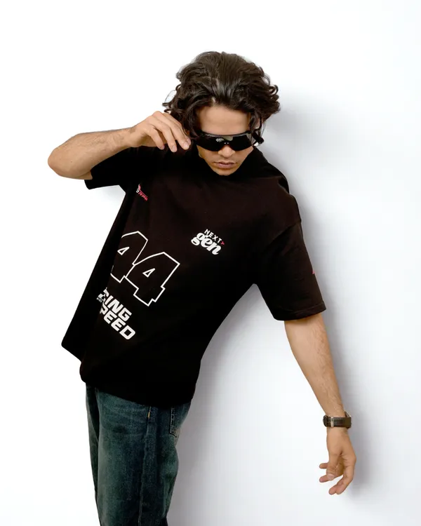 Black_Cotton_44_Racing_Speed_Oversized_T-Shirt_For_Men