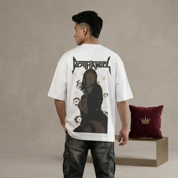 White_Cotton_Death_Angel_Oversized_T-Shirt_For_Men