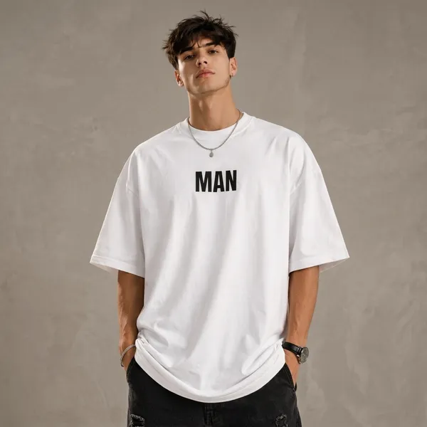 White_Cotton_Man_Oversized_T-Shirt_For_Men
