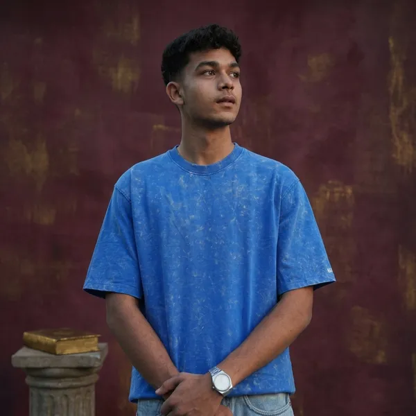 Blue_Cotton_Blue_Acid_Wash_Oversized_T-Shirt_For_Men