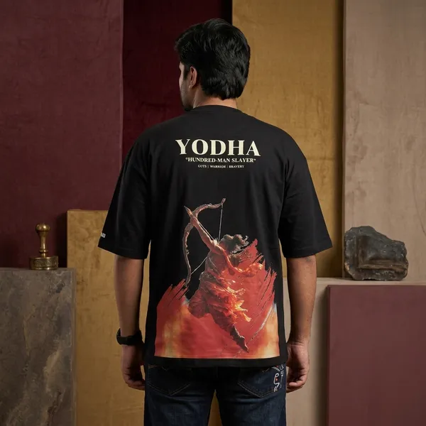 Black_Cotton_Yodha_Oversized_T-Shirt_For_Men