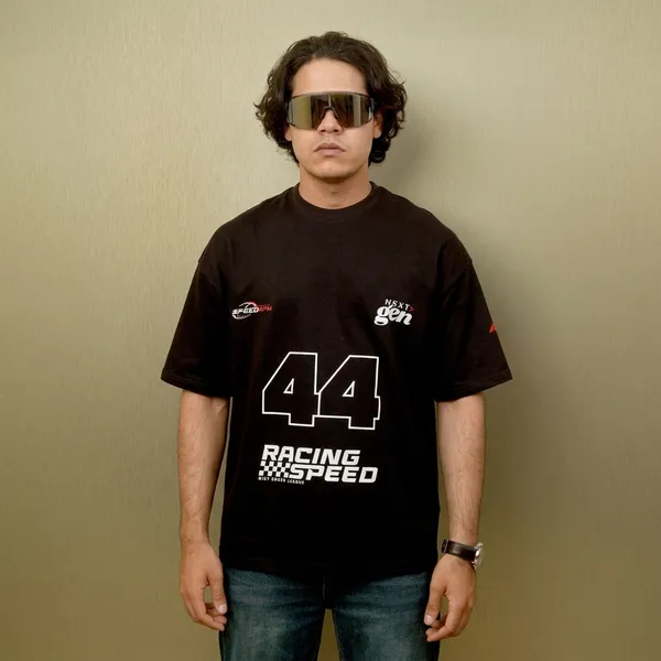 Black_Cotton_44_Racing_Speed_Oversized_T-Shirt_For_Men