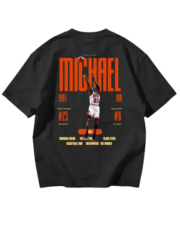 Black_Cotton_Jordan_Goat_23_Oversized_T-Shirt_For_Men