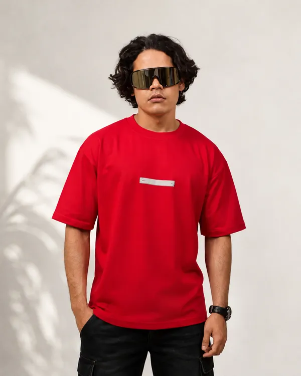 Red_Cotton_Worship_Oversized_T-Shirt_For_Men