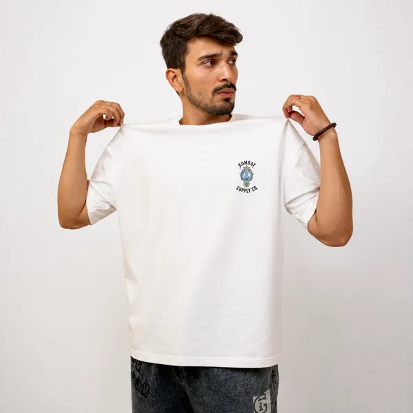 White_Cotton_Bombay_Sapphire_Oversized_T-Shirt_For_Men