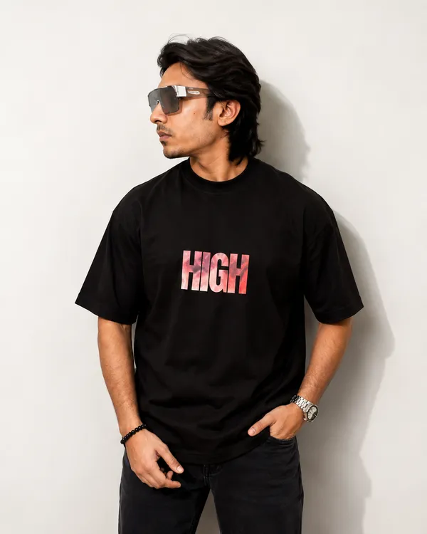 Black_Cotton_High_Oversized_T-Shirt_For_Men