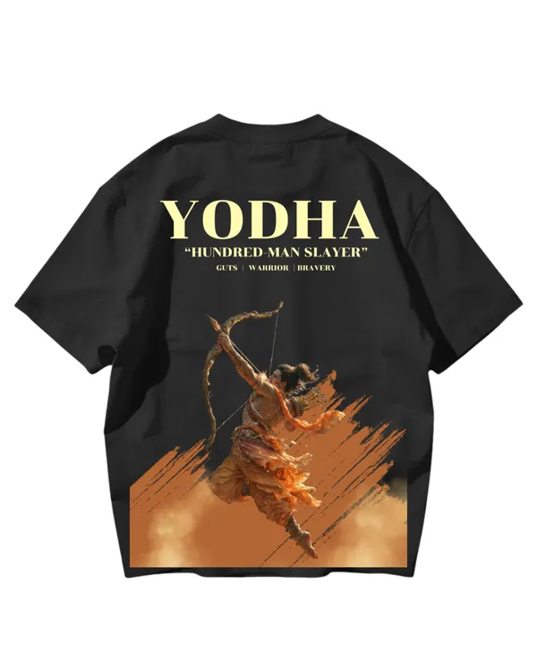 Black_Cotton_Yodha_Oversized_T-Shirt_For_Men