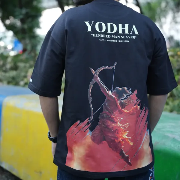 Black_Cotton_Yodha_Oversized_T-Shirt_For_Men