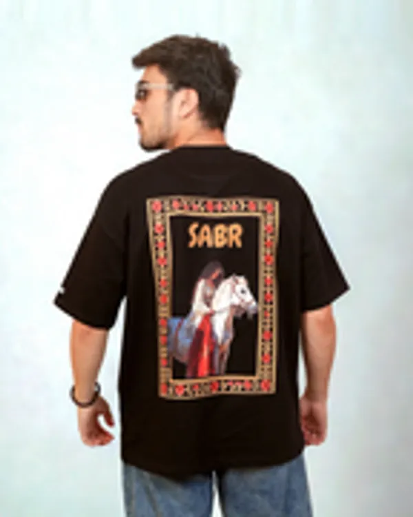 Black_Cotton_Sabr_Oversized_T-Shirt_For_Men