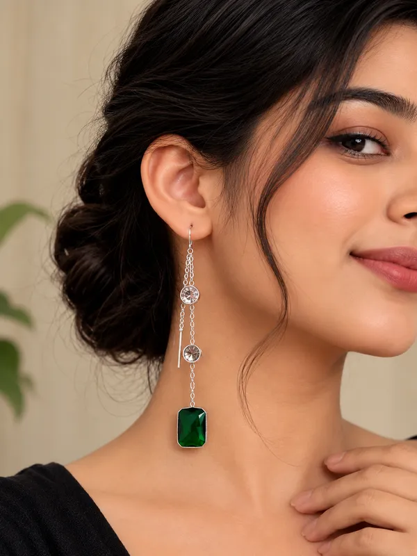 Green_Silver_Plated_Stone_Drop_Earrings_For_Women