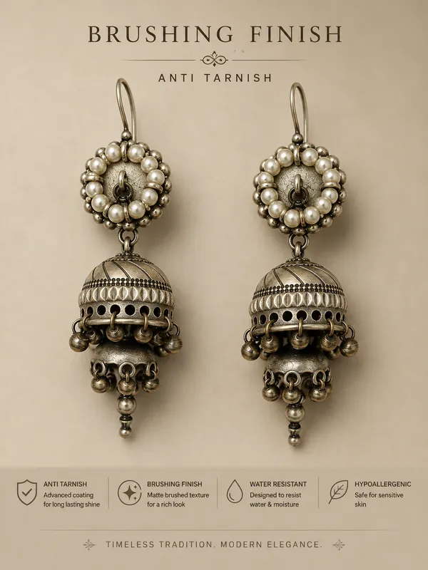Silver_Pearl_Jhumka_Earrings_For_Women