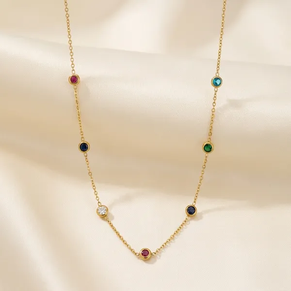 Multicolor_18K_Gold_Plated_Stone_Necklace_For_Women