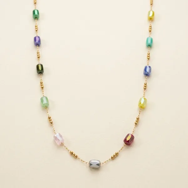 Multicolor_18K_Gold_Plated_Beaded_Necklace_For_Women