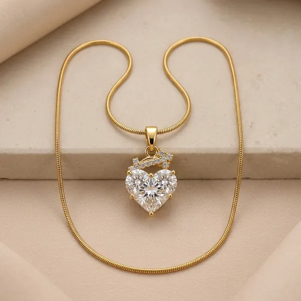 18K_Gold_Plated_Crystal_Heart_Stone_Pendant_Necklace_For_Women