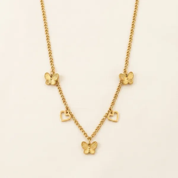 18K_Gold_Plated_Butterfly_Charm_Necklace_For_Women
