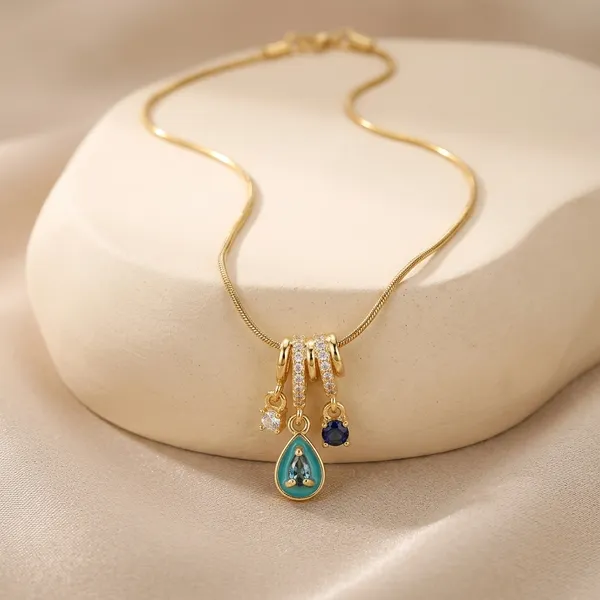 Gold_18K_Plated_Multi_Charm_Necklace_For_Women