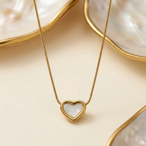 Gold_18K_Plated_Heart_Drop_Pendant_Necklace_For_Women