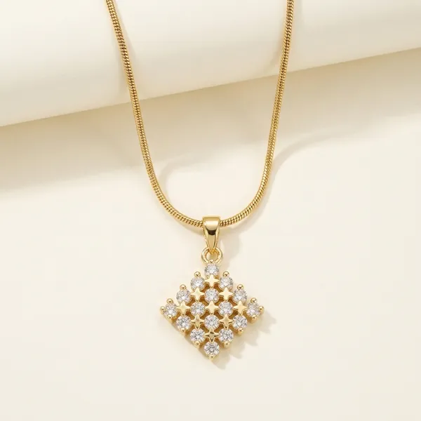 Gold_18K_Plated_Geometric_Pendant_Necklace_For_Women