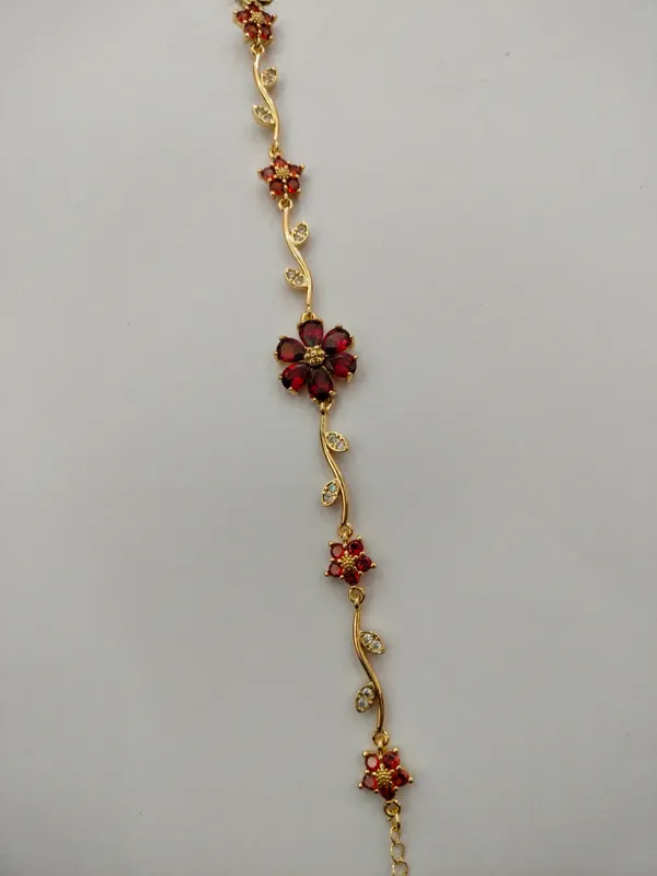 Red_Floral_Stone_Bracelet_for_Women