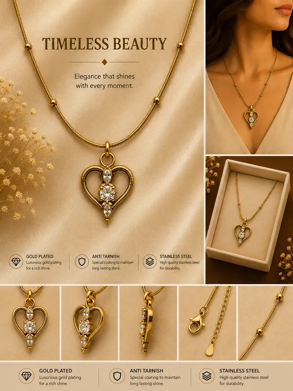 Gold_18K_Plated_Heart_Pendant_Necklace_For_Women