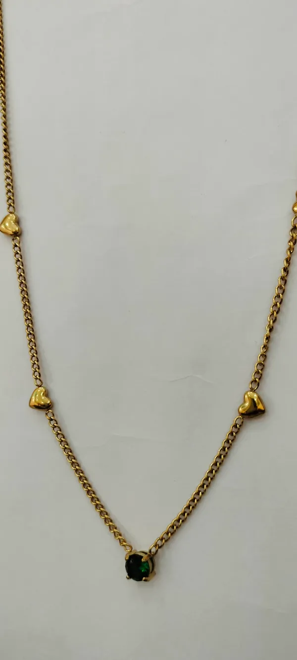 Gold_Tone_Heart_Charm_Necklace_for_Women