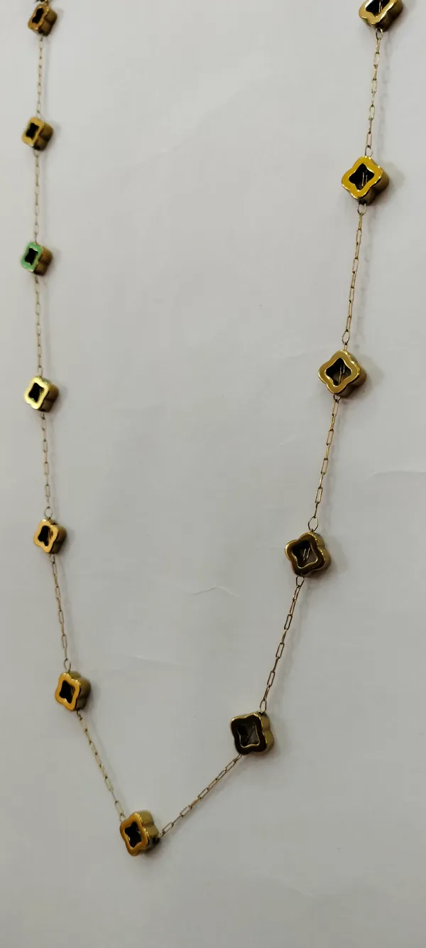 Gold_Tone_Geometric_Black_Accent_Necklace_for_Women