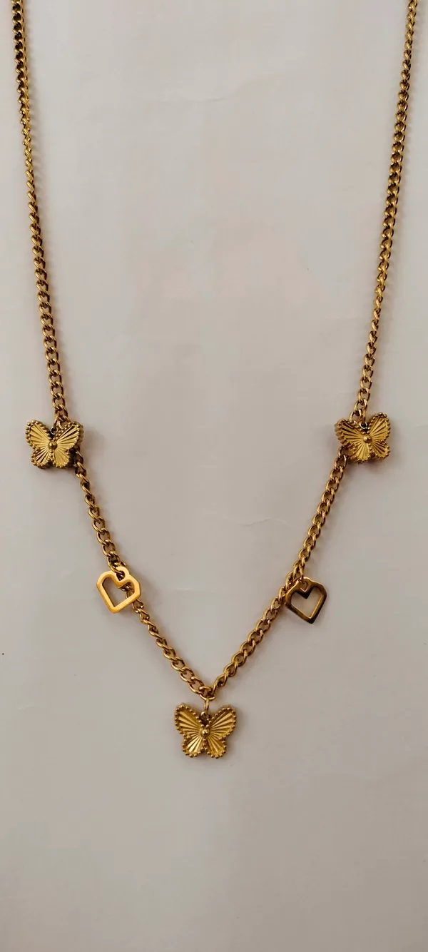 Gold_Tone_Butterfly_Charm_Necklace_for_Women