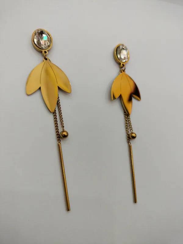 Gold_Tone_Leaf_Drop_Earrings_for_Women