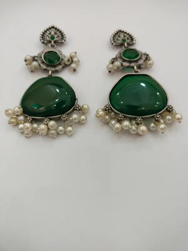 Green_Stone_Drop_Earrings_for_Women