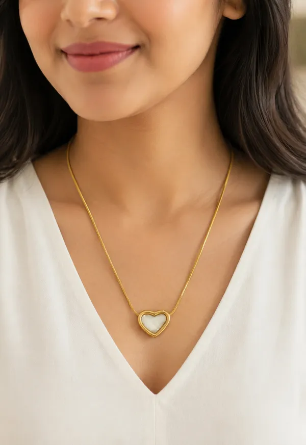 Gold_18K_Plated_Heart_Drop_Pendant_Necklace_For_Women