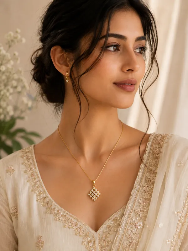 Gold_18K_Plated_Geometric_Pendant_Necklace_For_Women