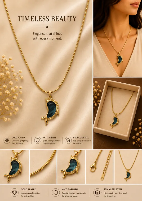 Green_18K_Gold_Plated_Stone_Pendant_Necklace_For_Women