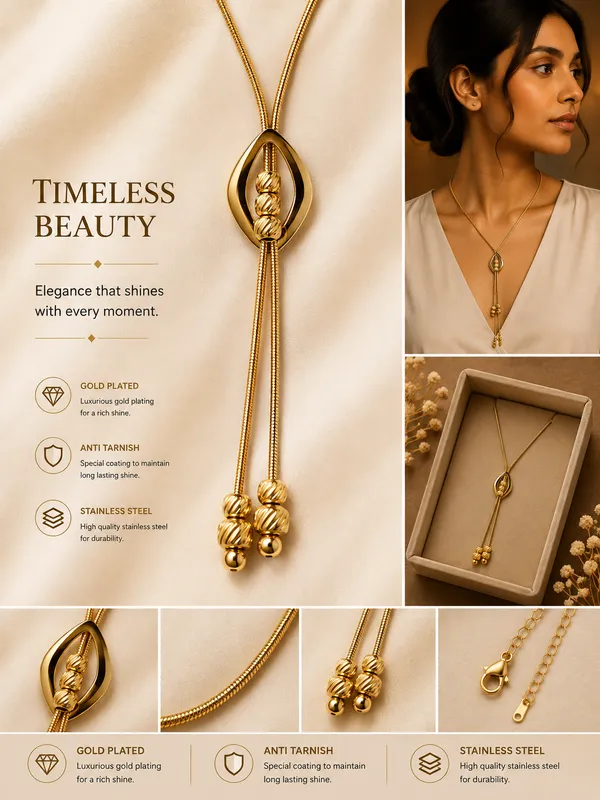 18K_Gold_Plated_Long_Pendant_Necklace_For_Women