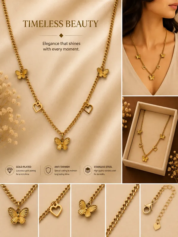 18K_Gold_Plated_Butterfly_Charm_Necklace_For_Women
