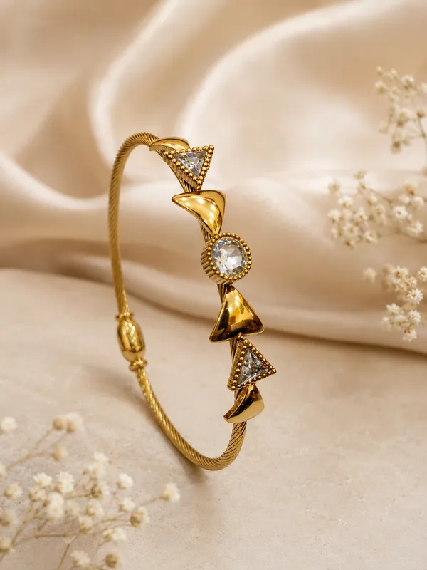 Gold_Gold_Plated_Geometric_Stone_Bangle_For_Women