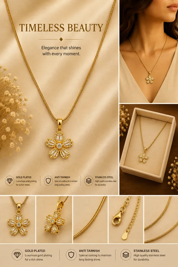 18K_Gold_Plated_Floral_Stone_Pendant_Necklace_For_Women