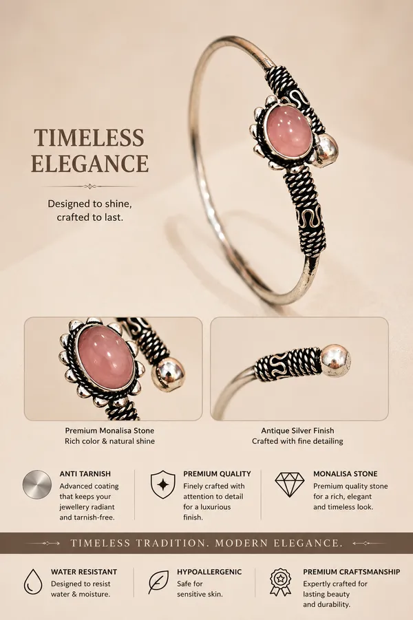 Pink_And_Silver_Silver_Plated_Stone_Bangle_For_Women