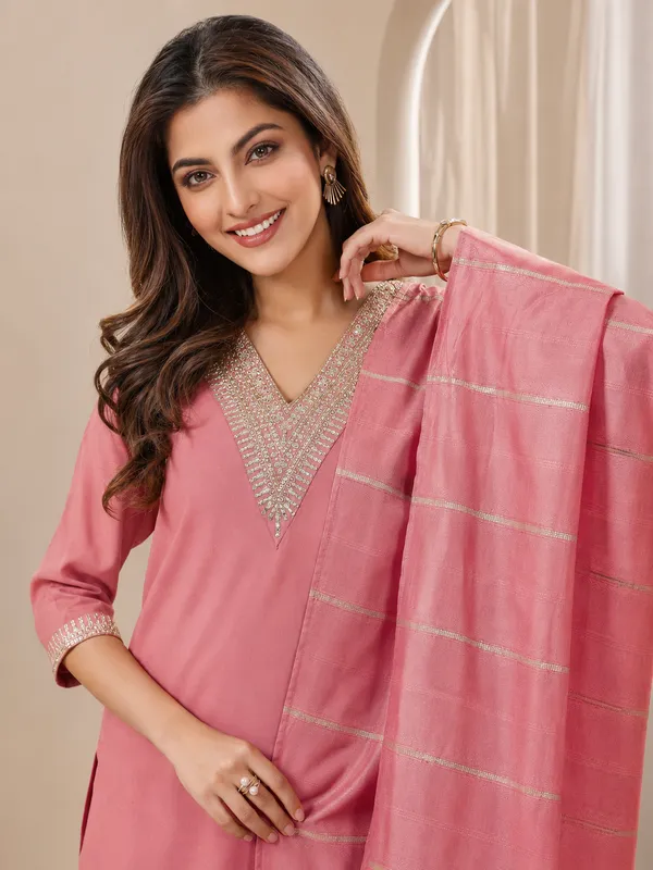 Pink_Embroidered_Straight_Kurta_Set_For_Women