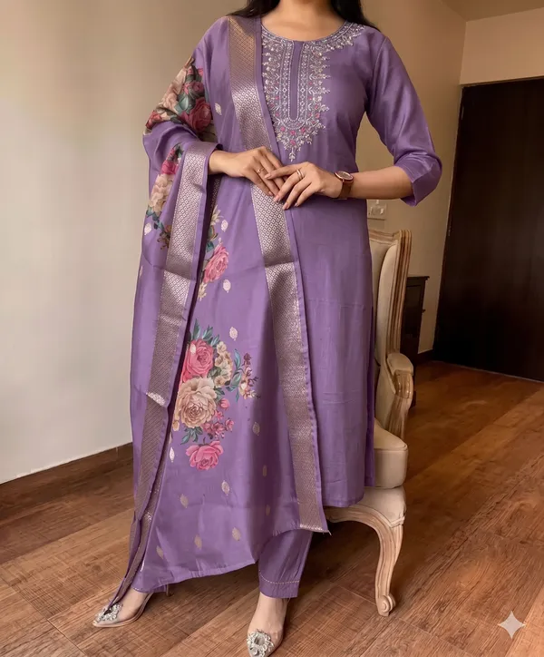Purple_Embroidered_Straight_Kurta_Set_For_Women