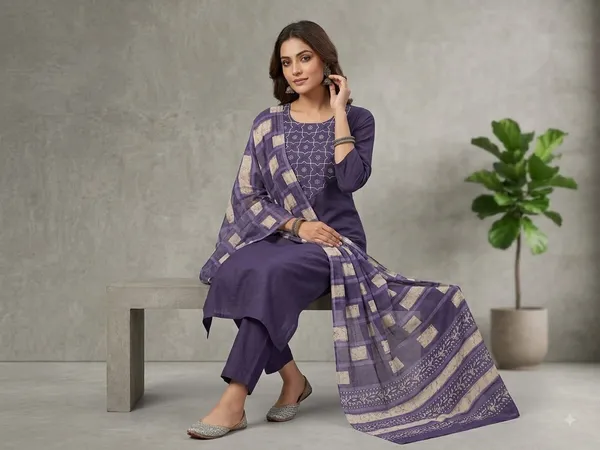 Violet_Straight_Kurta_Set_For_Women